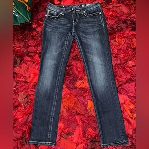 Miss Me Dark Blue Straight Leg Jeans